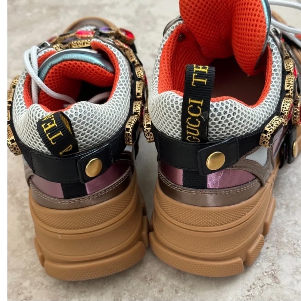 Gucci Flashtrek leather trainers.